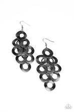 Load image into Gallery viewer, Scattered Shimmer - Black Earring
