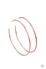 Load image into Gallery viewer, Rustic Roundabout - Copper Hoop Earring
