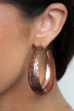 Load image into Gallery viewer, Sahara Sandstorm - Copper Hoop Earring
