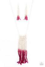 Load image into Gallery viewer, Surfin The Net - Pink Necklace
