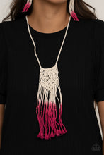 Load image into Gallery viewer, Surfin The Net - Pink Necklace
