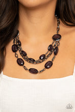 Load image into Gallery viewer, I Need a GLOW-cation -  Black Necklace
