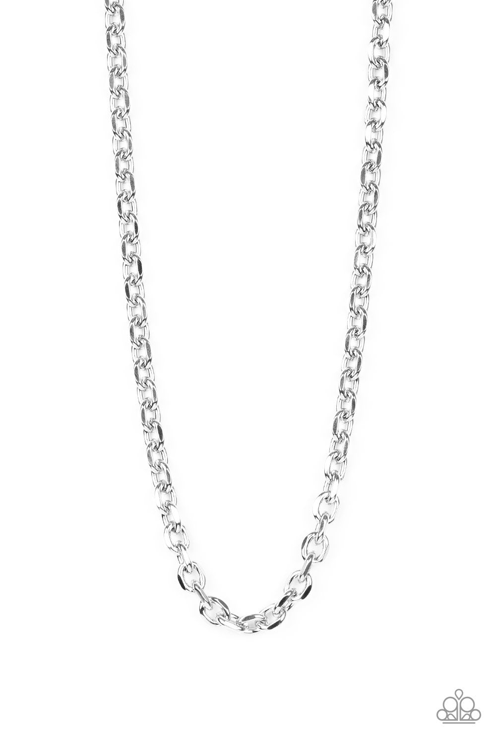 Steel Trap - Silver Link Necklace