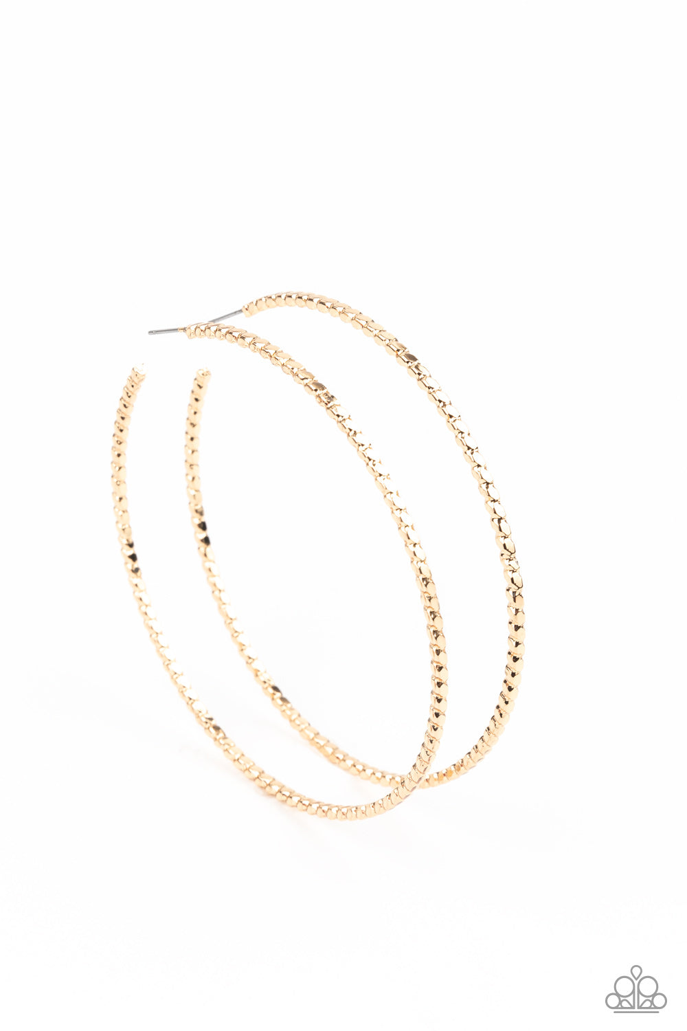 Pump Up The Volume - Gold Hoop Earring