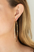 Load image into Gallery viewer, Pump Up The Volume - Gold Hoop Earring
