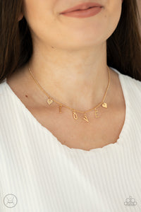 Love Conquers All - Gold Necklace