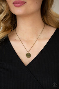 Choose Faith - Brass Necklace