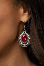 Load image into Gallery viewer, Glacial Gardens - Red Earring
