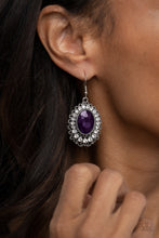 Load image into Gallery viewer, Glacial Gardens - Purple Earring
