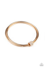 Load image into Gallery viewer, Roll Out The Rhinestones  - Gold Bangle Bracelet
