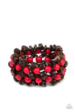 Load image into Gallery viewer, Tahiti Tourist - Red Wood Bracelet
