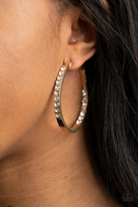 Borderline Brilliance - Gold Earring