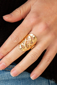 Open Fire - Gold Ring