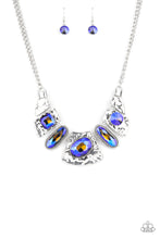 Load image into Gallery viewer, Futuristic Fashionista - Blue Necklace
