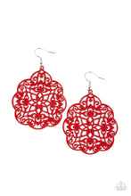 Load image into Gallery viewer, Mediterranean Eden - Red Earring
