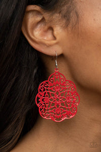 Mediterranean Eden - Red Earring