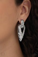 Load image into Gallery viewer, Blinged Out Buckles - White Earring
