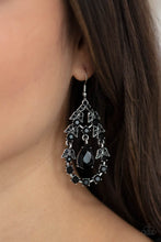 Load image into Gallery viewer, Garden Decorum - Black Earring
