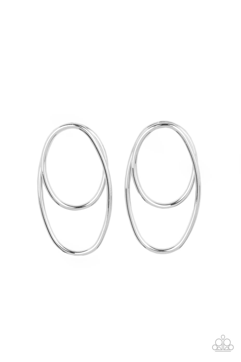 So OVAL-Dramatic - Silver Earring