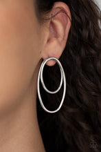 Load image into Gallery viewer, So OVAL-Dramatic - Silver Earring
