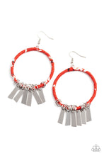 Load image into Gallery viewer, Garden Chimes - Red Earring
