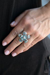 Botanical Ballroom - Blue Flower Ring