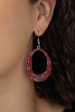 Load image into Gallery viewer, Life GLOWS On - Red Rhinestone Earring
