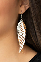 Load image into Gallery viewer, WINGING Off The Hook - White Earring
