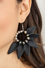 Load image into Gallery viewer, Flower Child Fever - Black Earring
