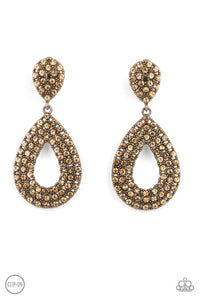 Pack In The Pizzazz - Brass Earring