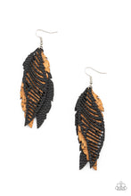 Load image into Gallery viewer, WINGING Off The Hook - Black Earring
