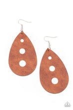 Load image into Gallery viewer, Rustic Torrent - Brown Earring
