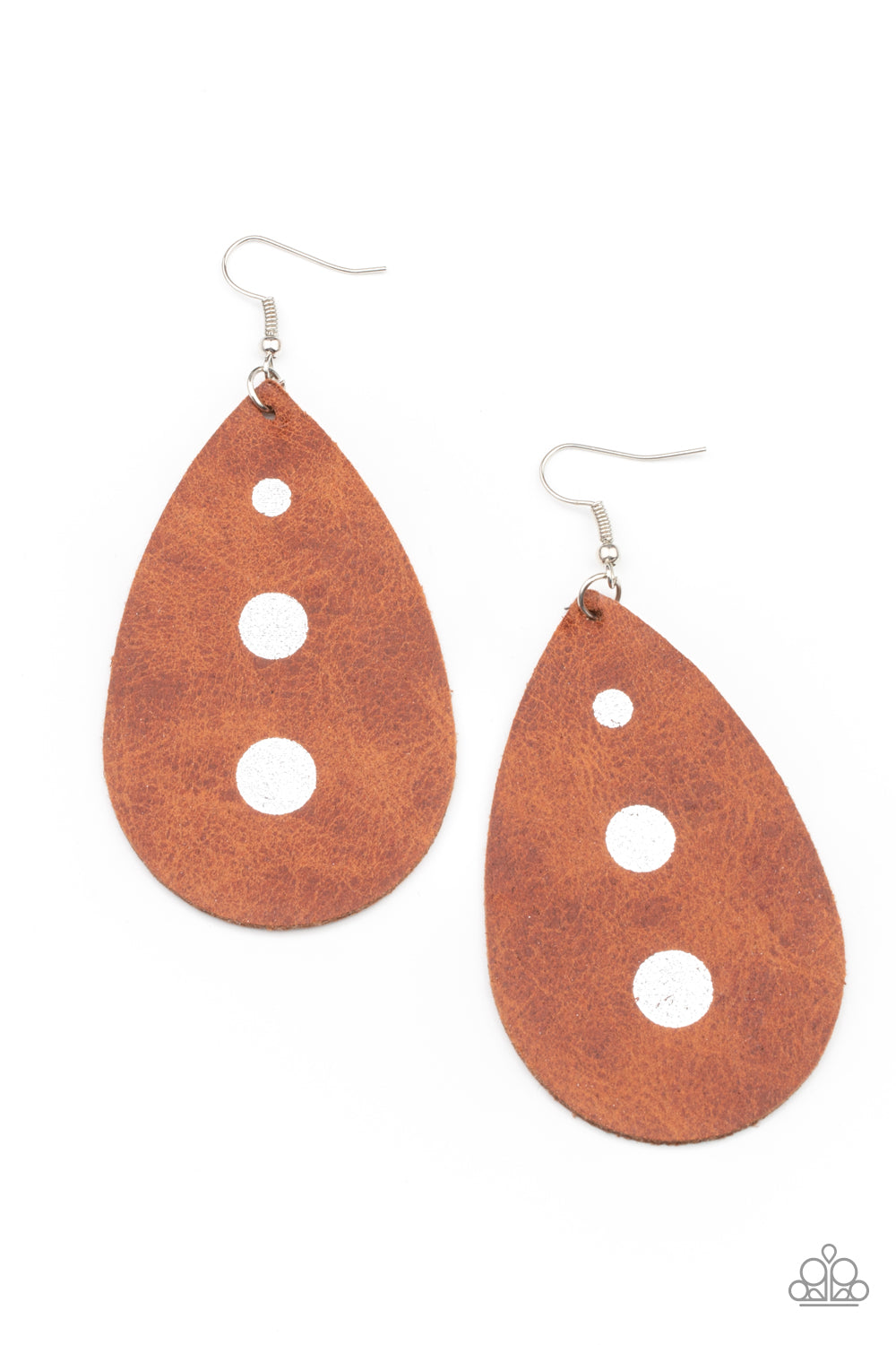 Rustic Torrent - Brown Earring