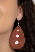 Load image into Gallery viewer, Rustic Torrent - Brown Earring
