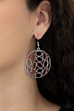 Load image into Gallery viewer, Watch OVAL Me - Red Earring
