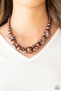 All Dolled UPSCALE - Brown Necklace