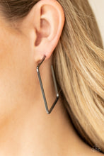 Load image into Gallery viewer, Material Girl Magic - Black Hoop Earring
