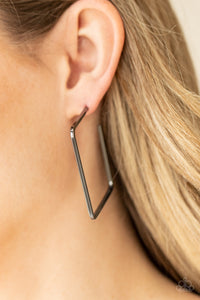 Material Girl Magic - Black Hoop Earring