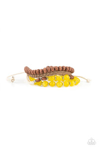 Down HOMESPUN - Yellow Bracelet