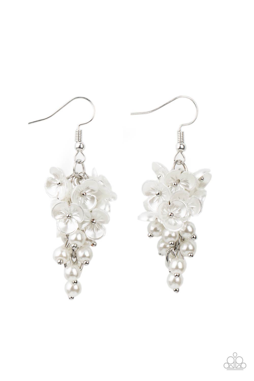 Bountiful Bouquets - White Earring