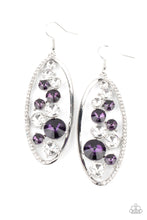 Load image into Gallery viewer, Rock Candy Bubbly - Purple Earring
