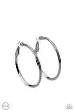 Load image into Gallery viewer, City Classic - Black Hoop Earring
