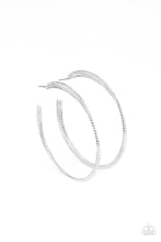 Load image into Gallery viewer, Candescent Curves - Silver Hoop Earring
