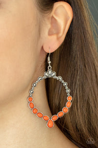 Thai Treasures - Orange Earring