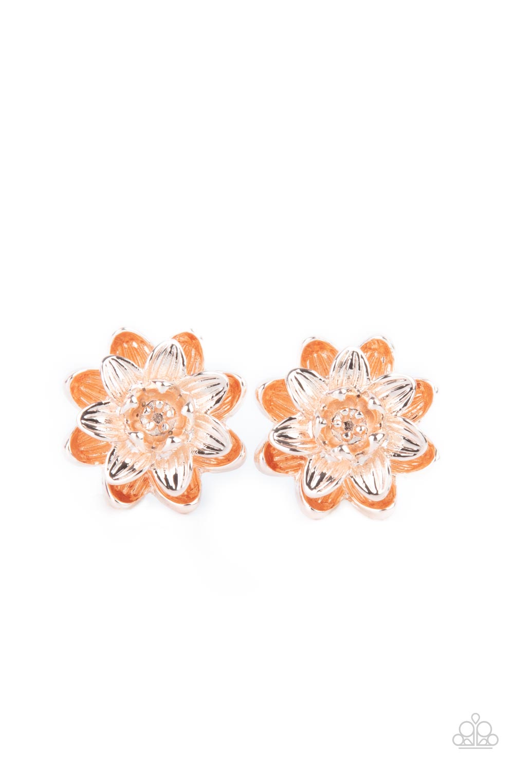 Water Lily Love - Rose Gold Earring