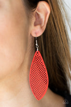 Load image into Gallery viewer, Surf Scene - Red Earring
