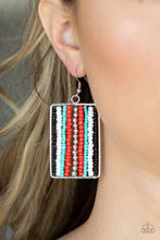 Load image into Gallery viewer, Beadwork Wonder - Red Earring
