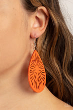 Load image into Gallery viewer, Sunny Incantations - Orange Earring
