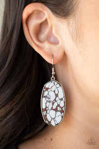 Stone Sculptures - Brown Earring