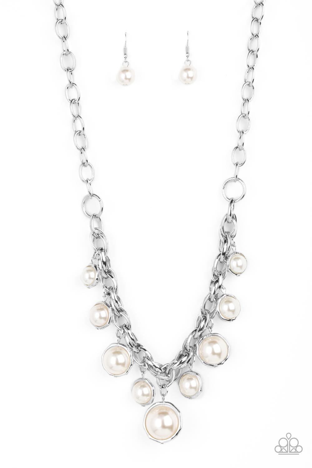 Revolving Refinement - White Necklace